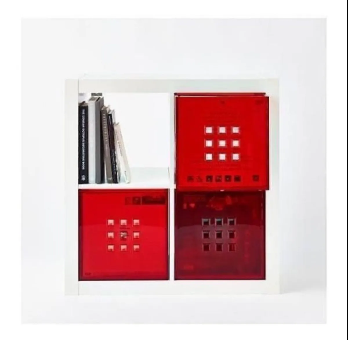 IKEA Kallax shelves storage with 3 boxes - Image 1