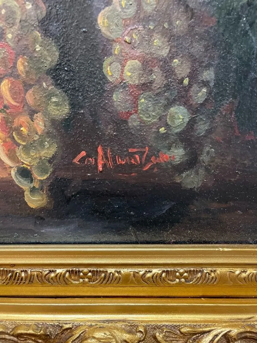 Beautiful 20th Century Still Life Oil Painting on Canvas. - Image 2