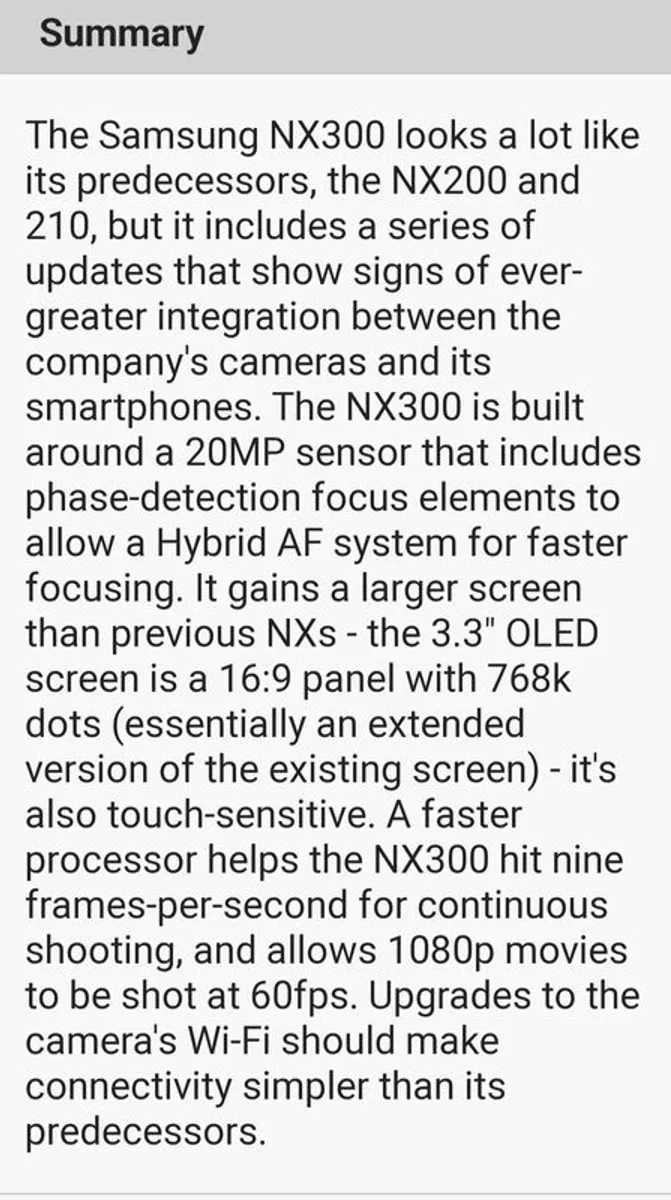 Samsung nx300 camera.  20.3 megapixels - Image 4
