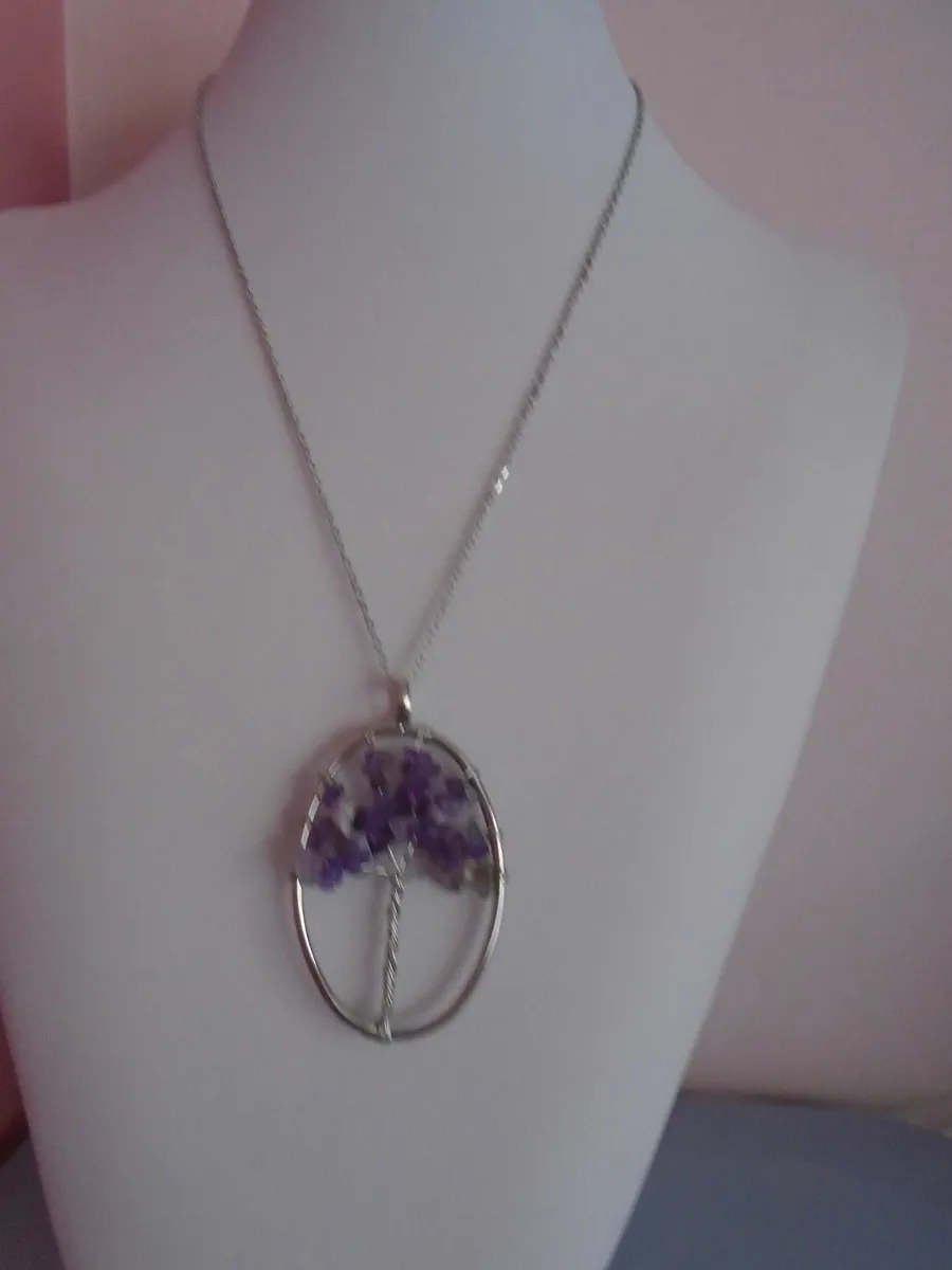 Tree of Life pendant. Amethyst.Jewellery - Image 2