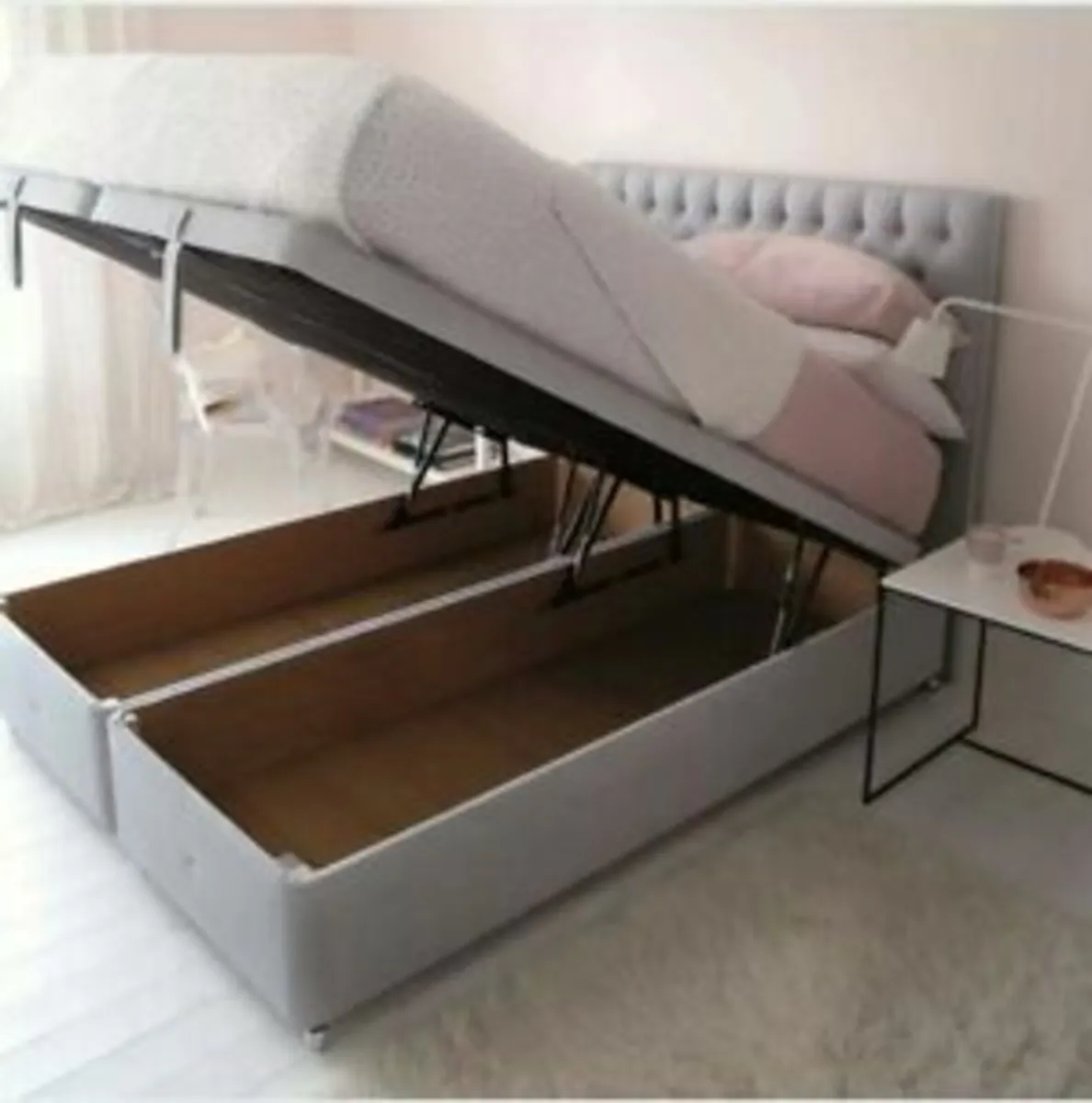 Brand New Ottoman Divan Storage Beds With Metress - Image 1