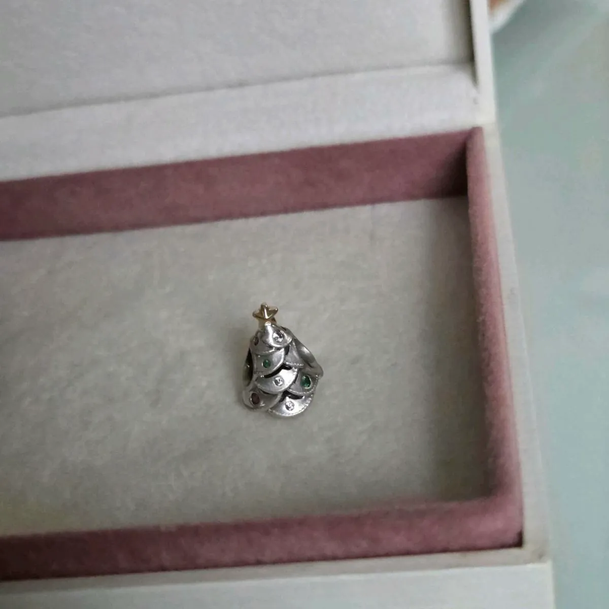 Pandora festive Christmas tree sterling silver&14k - Image 1