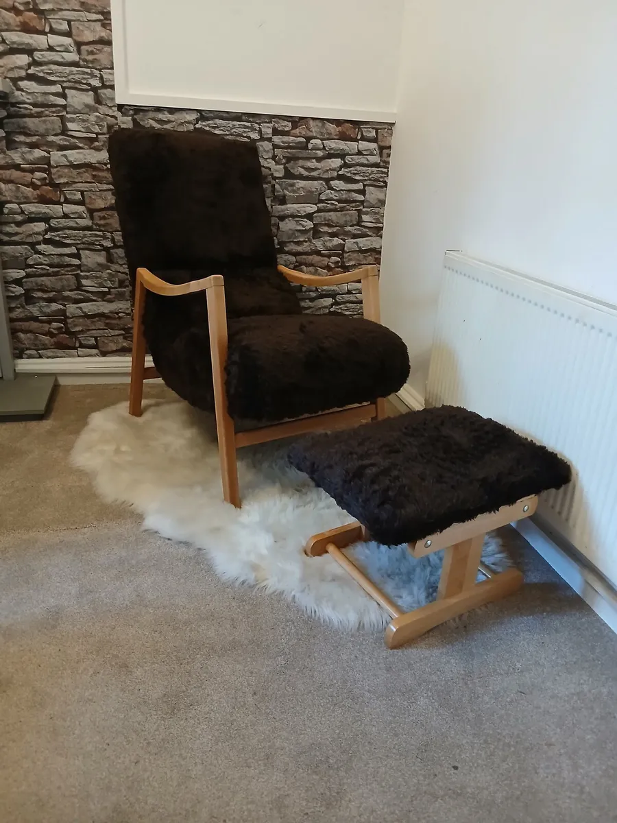 Rare Mid Century Model 411 G Plan Lounge Chair & F - Image 1