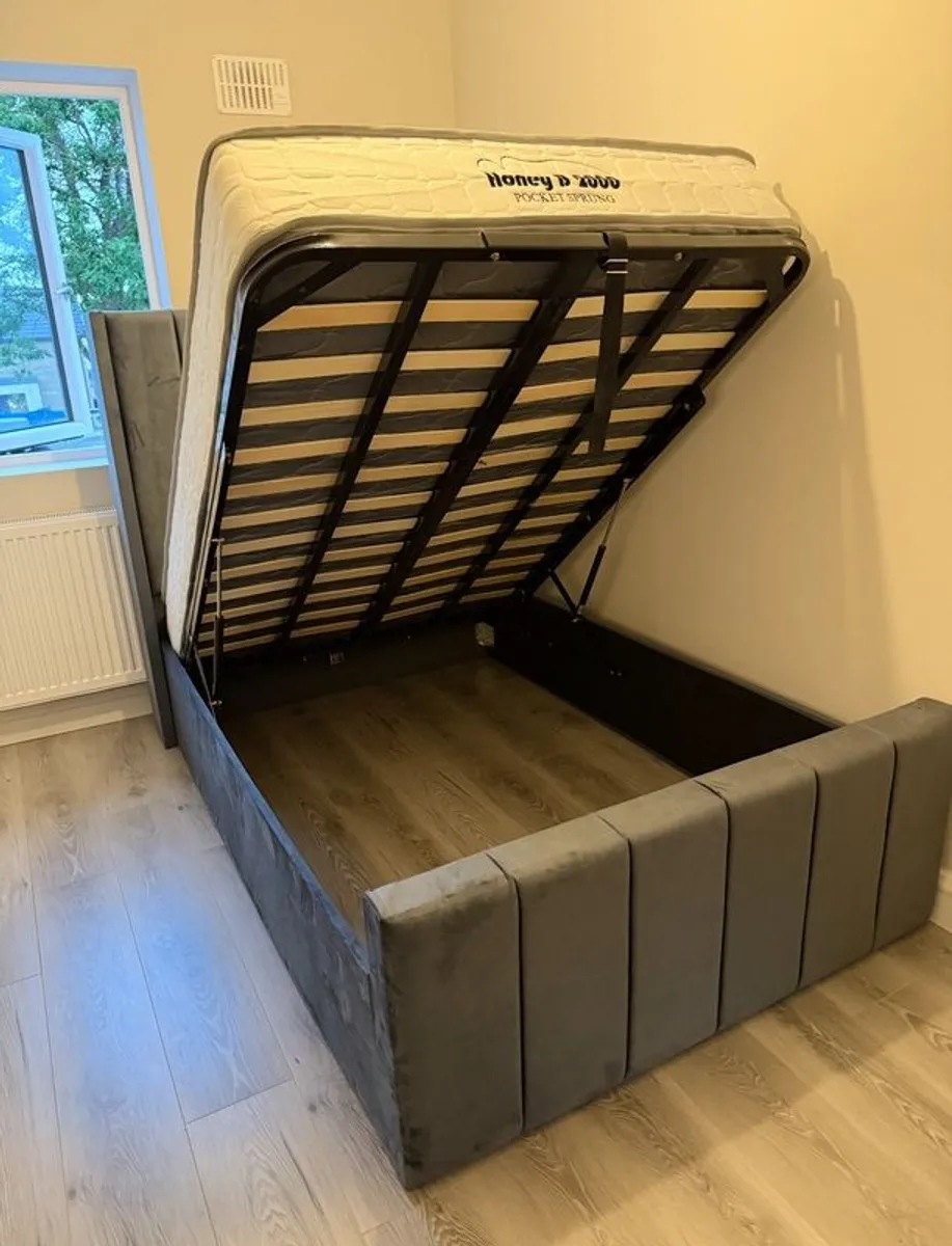 New Ottoman Storage Bed Single Double King Super King - Image 1