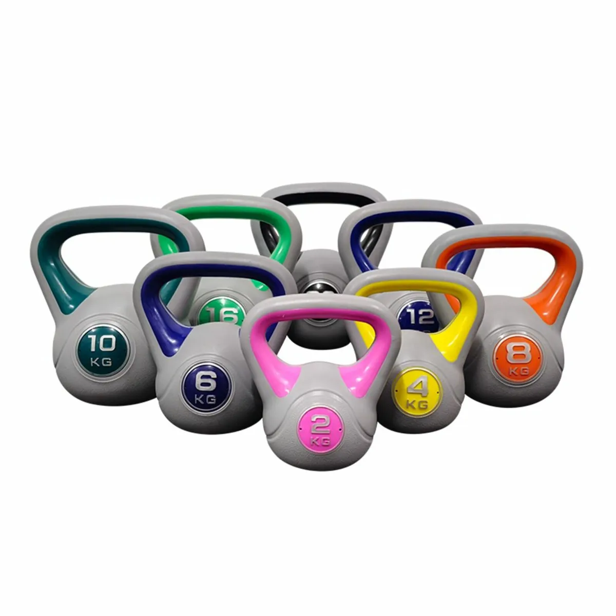 £1.20/KG Vinyl Kettlebells - Weights Gym - Image 1