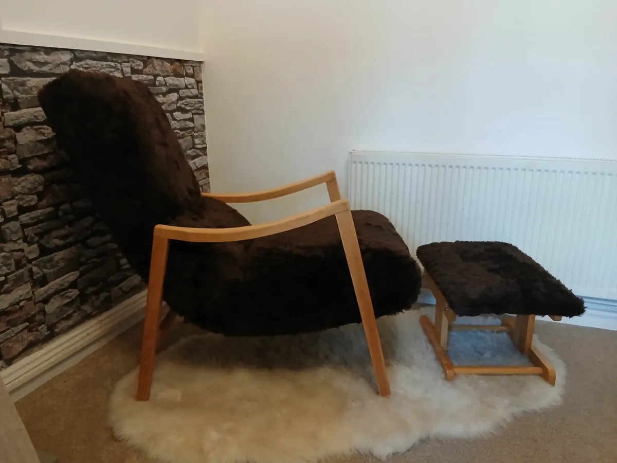 Rare Mid Century Model 411 G Plan Lounge Chair & F - Image 2