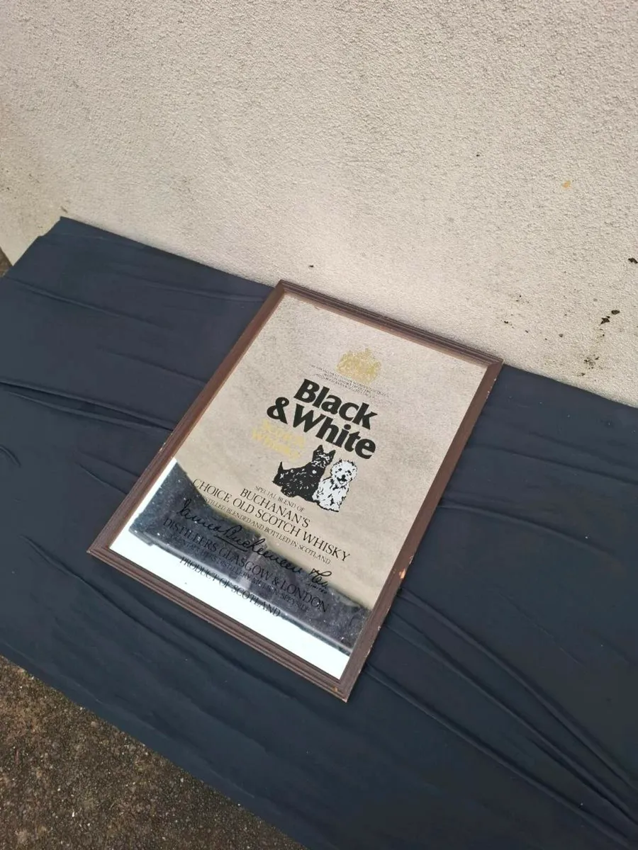 41cm black and white mirror