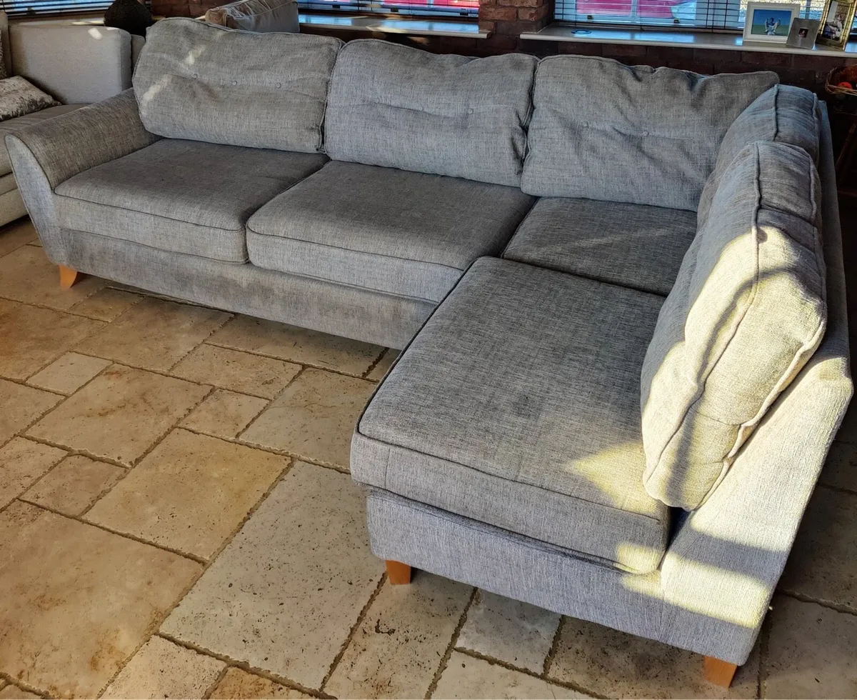 Grey Corner Sofa - Image 2