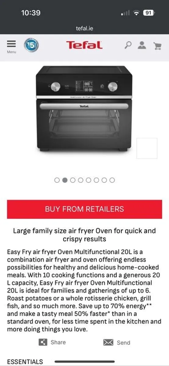 Tefal Airfryer/Oven - Image 3