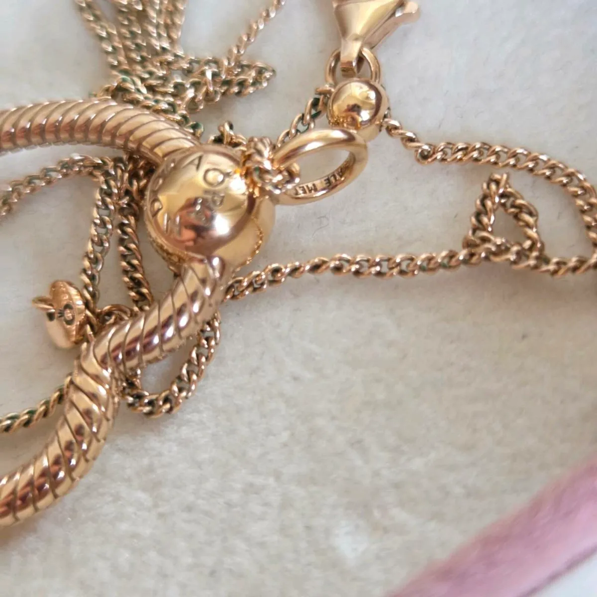 Pandora necklace&pendant heart rose gold - Image 2