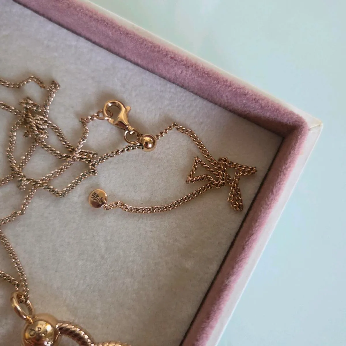 Pandora necklace&pendant heart rose gold - Image 3