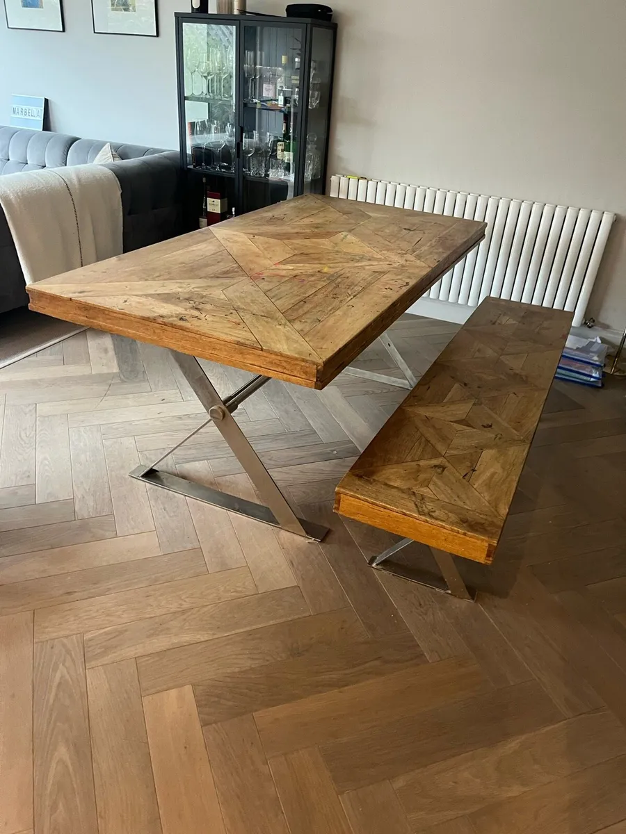 Kitchen Table and Bench - Image 1