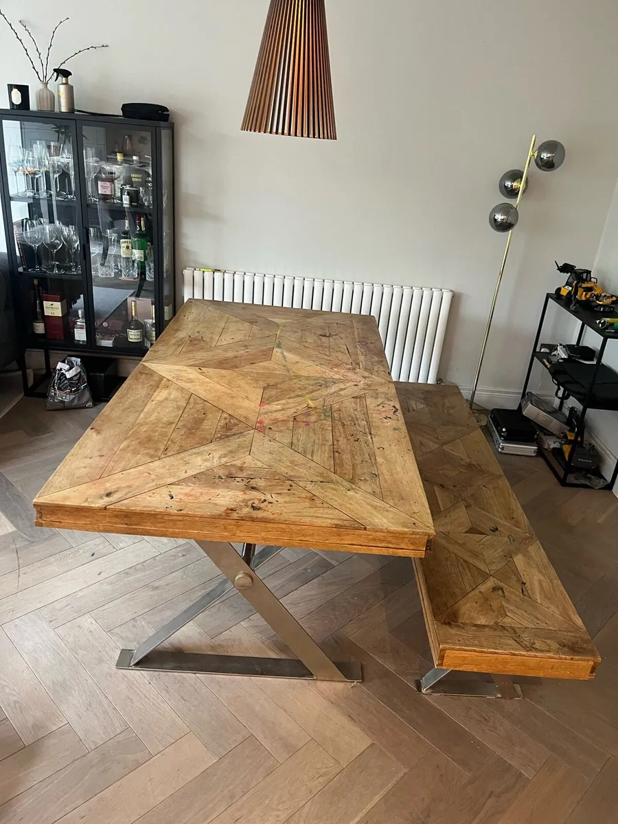 Kitchen Table and Bench - Image 4