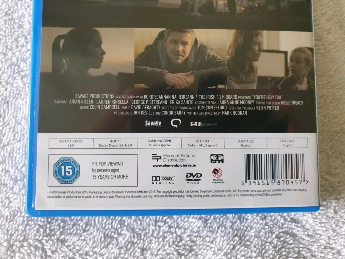 You're Ugly Too 2015 Mark Noonan DVD Aidan Gillen - Image 2
