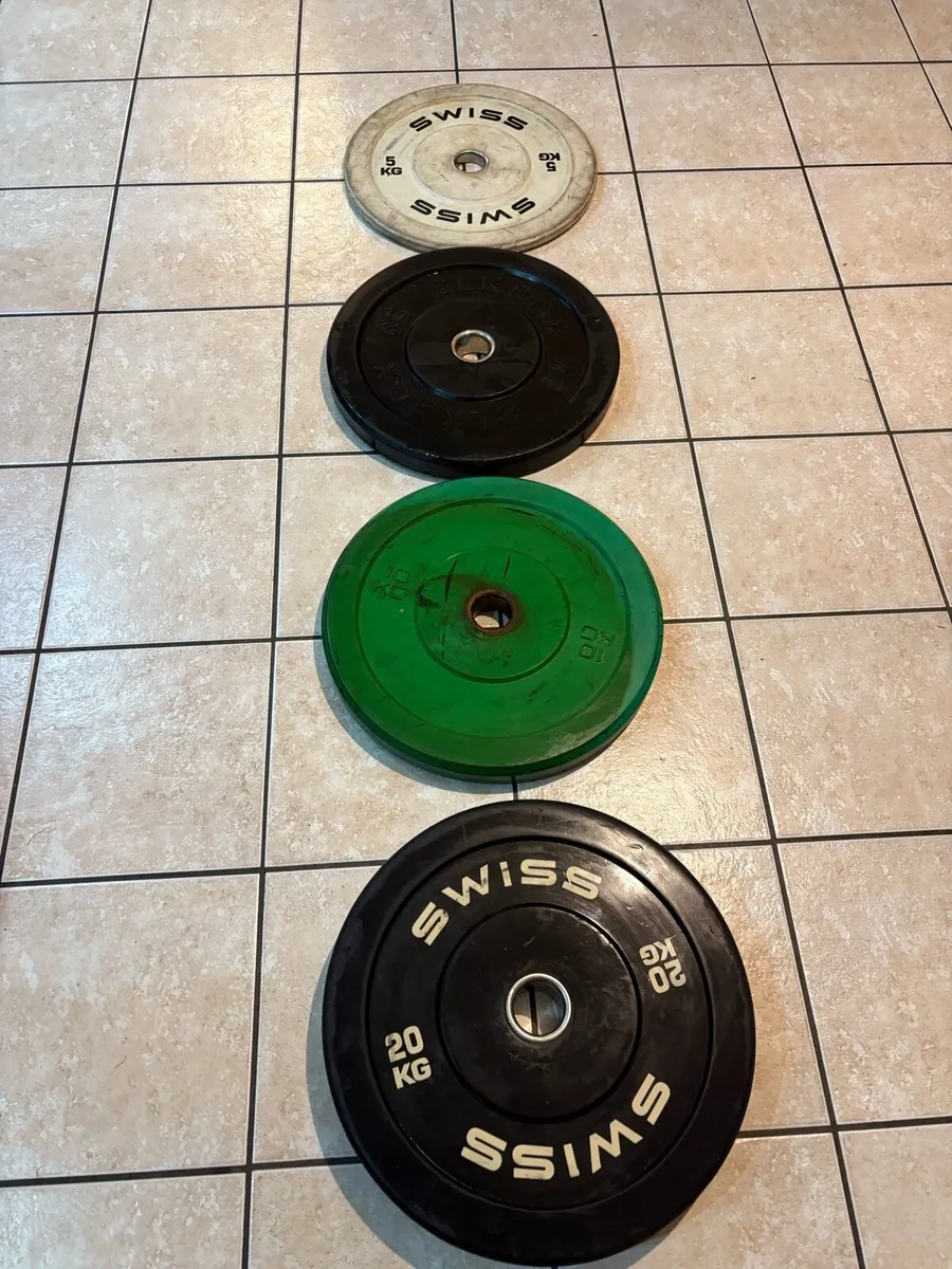 45KG OLYMPIC BUMPER WEIGHT PLATES - CHEAP! - Image 1