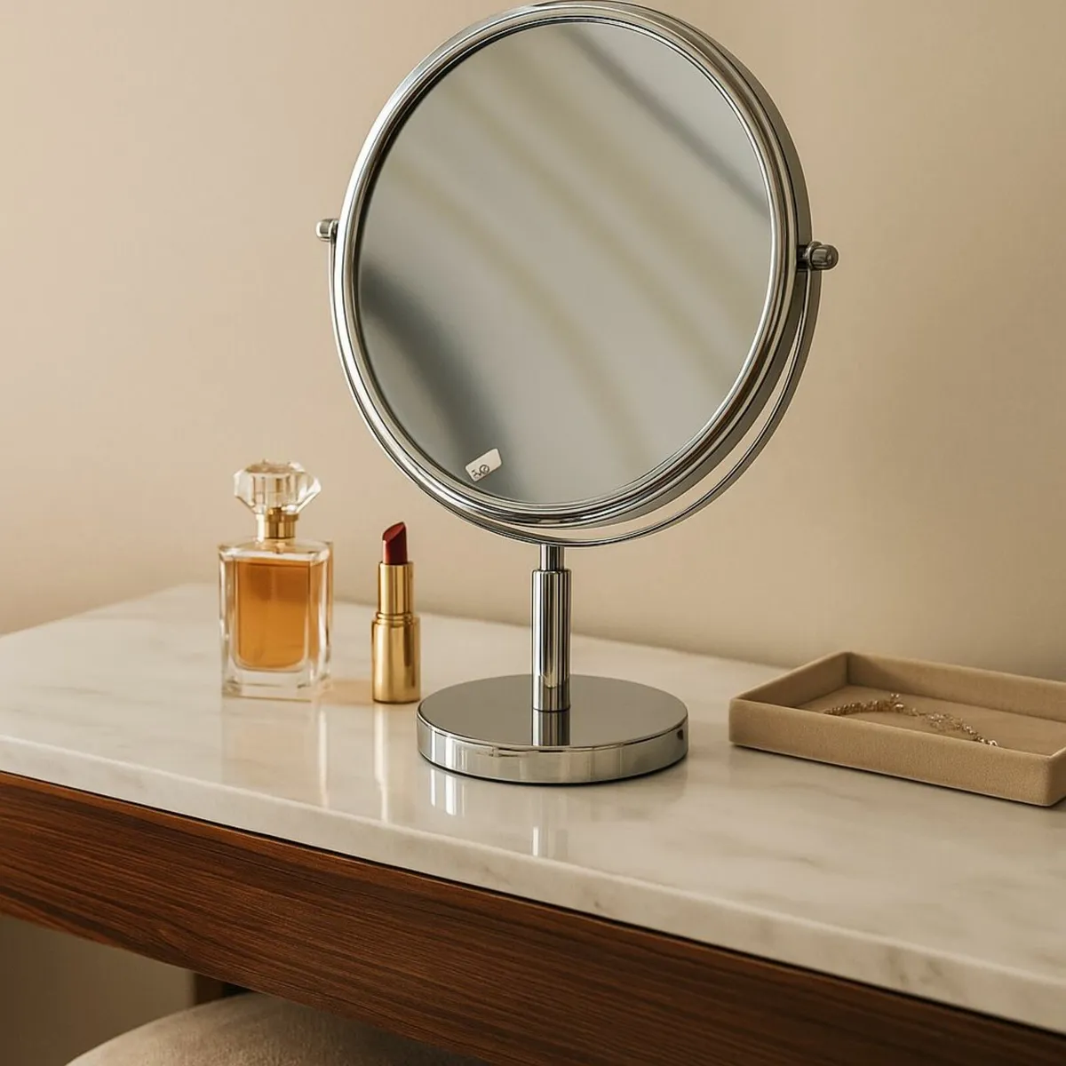 Make up mirror shaving magnifying bedroom bathroom - Image 1