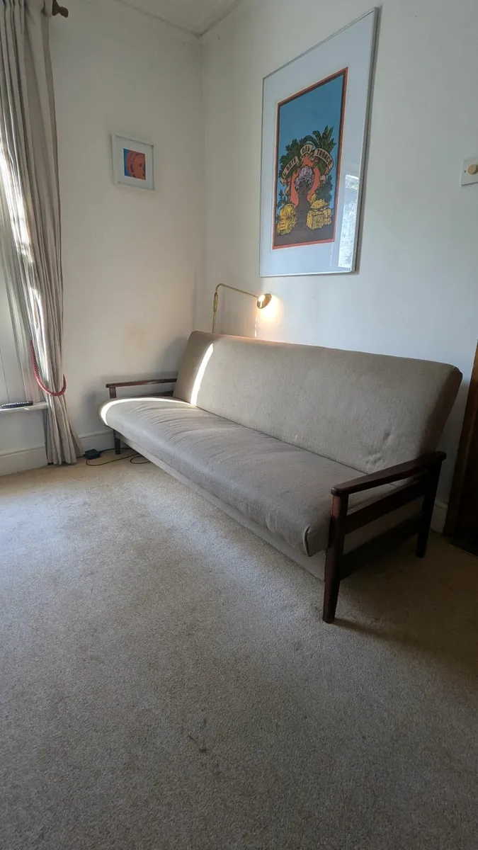 Vintage mid century sofa bed - Image 2