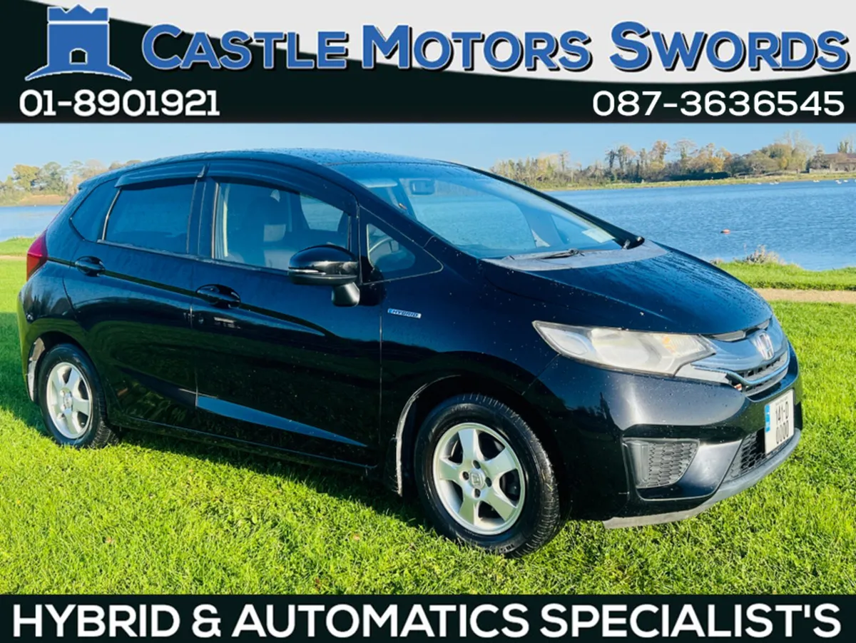 Honda Fit 2014 HONDA FIT IN BLACK HYBRID CAR WITH - Image 2