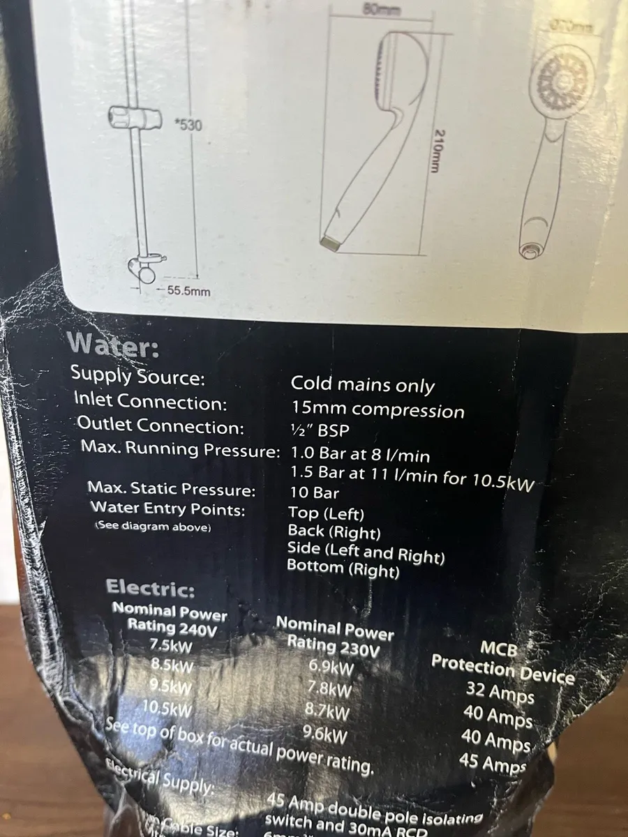 Triton Cara 8.5 electric shower - Image 4