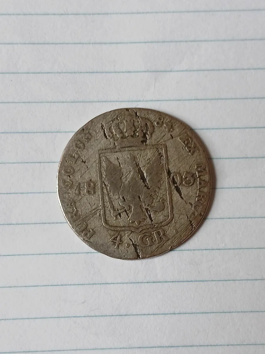 1803 german coin - Image 1