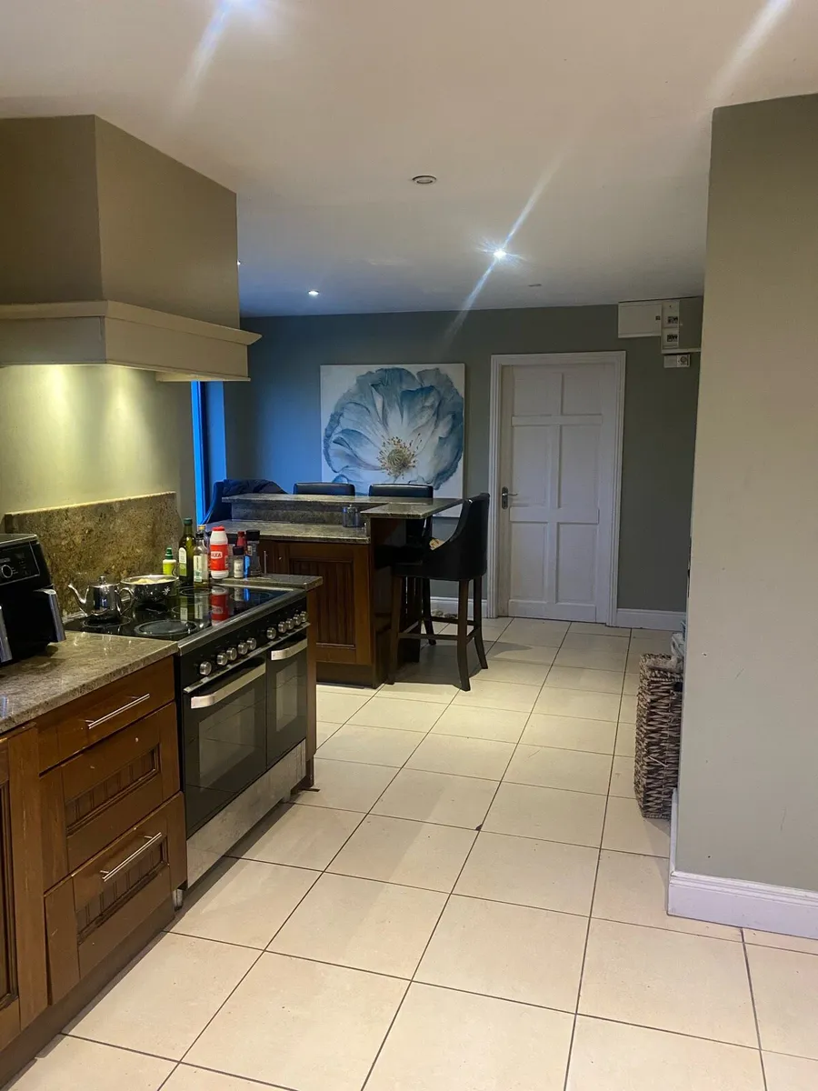 Kitchen presses, island and granite worktops - Image 2