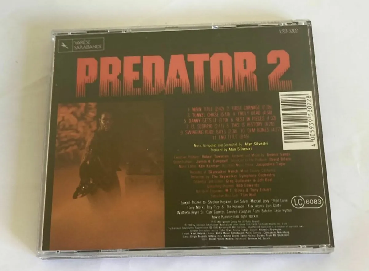 Predator 2 Original Motion Picture Soundtrack CD - Image 2