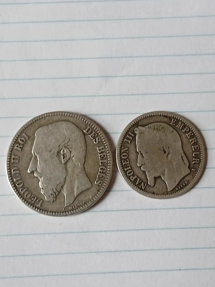 1867 &66 french coins - Image 2
