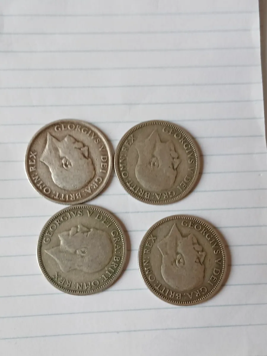 British one shillings pre 1940 - Image 2
