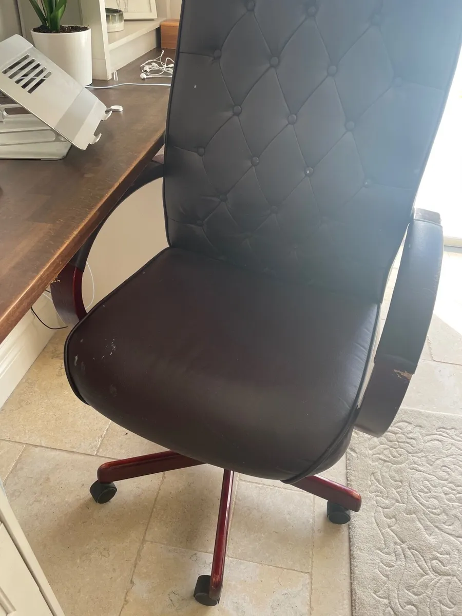4 Office desk chairs - Image 3