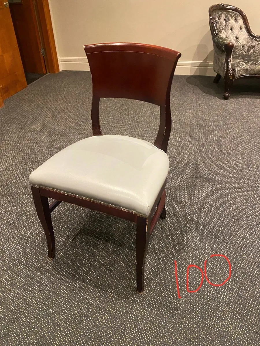 6 Wooden Dining Room Chairs - Image 2