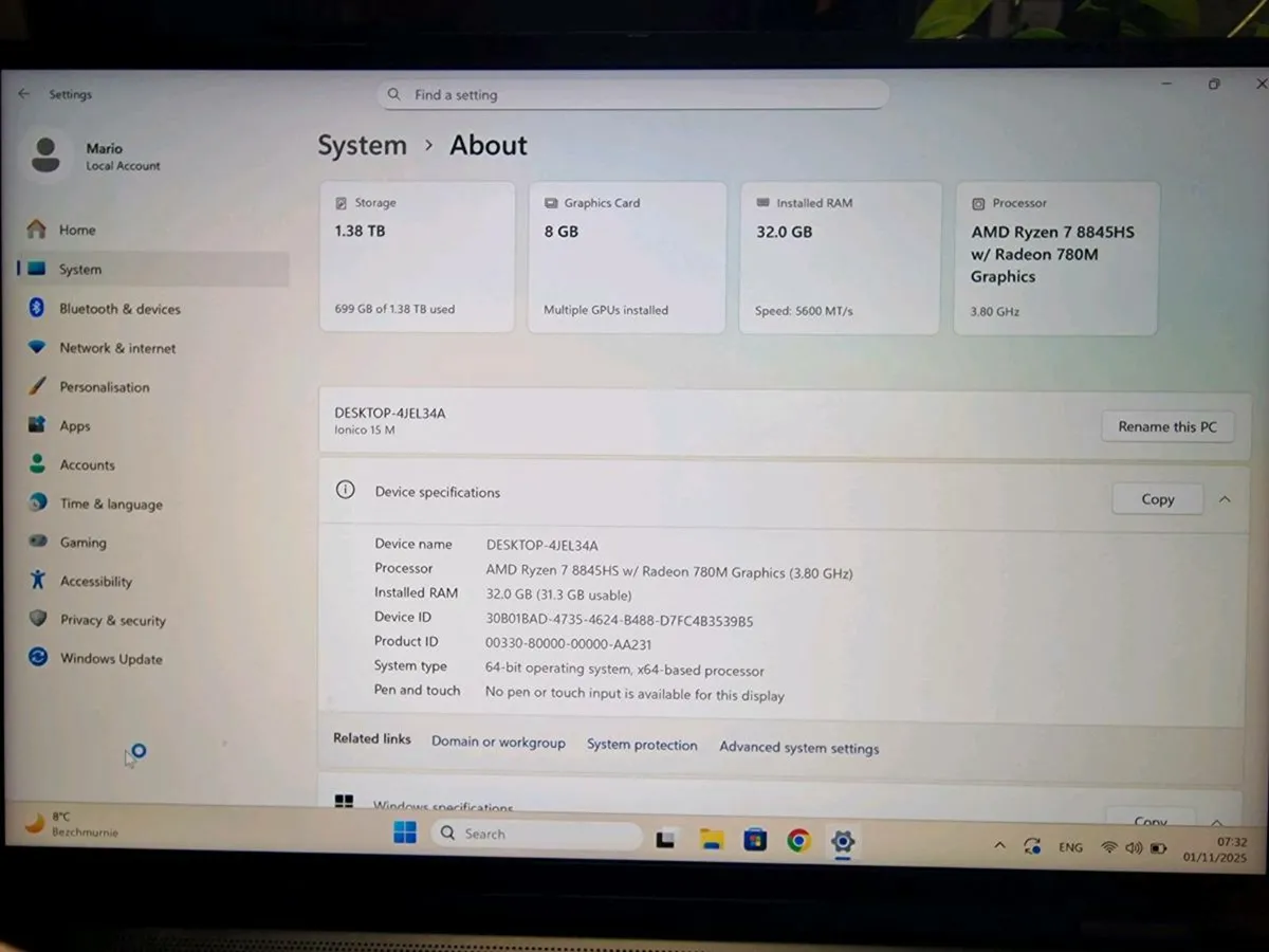 Gaming laptop RTX 4060 AMD Ryzen 7 - Image 3