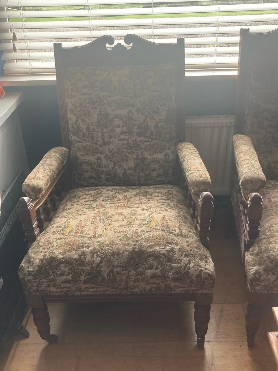 Antique Armchairs - Image 3