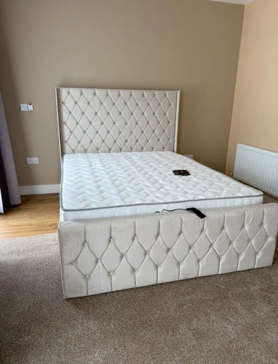 New Ottoman Storage Bed Single Double King Super King - Image 1