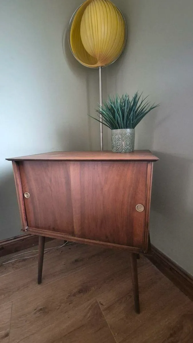 Mid-Century modern record cabinet - Image 1