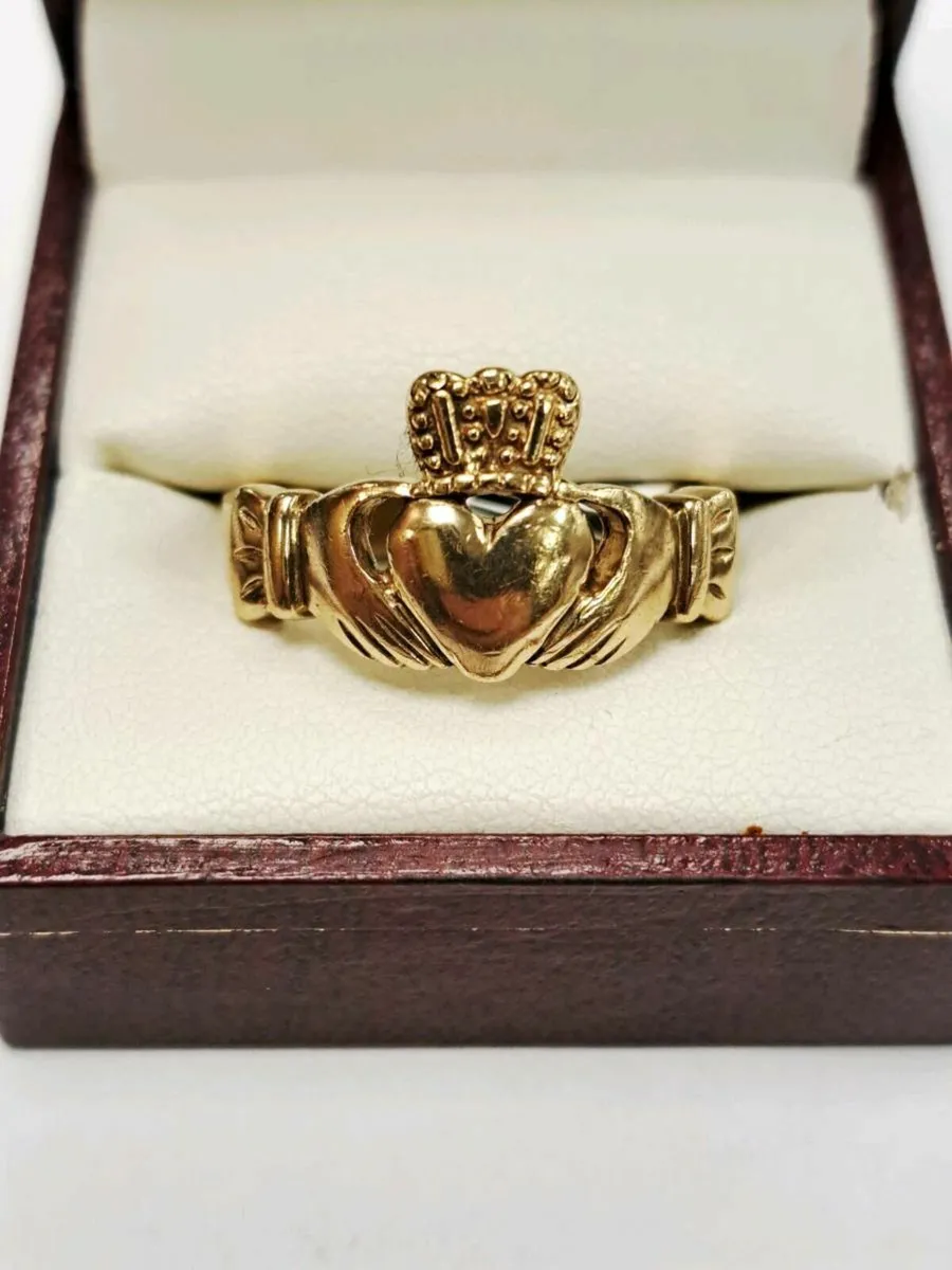 9K Gold Cladagh Ring 9CT - Image 1