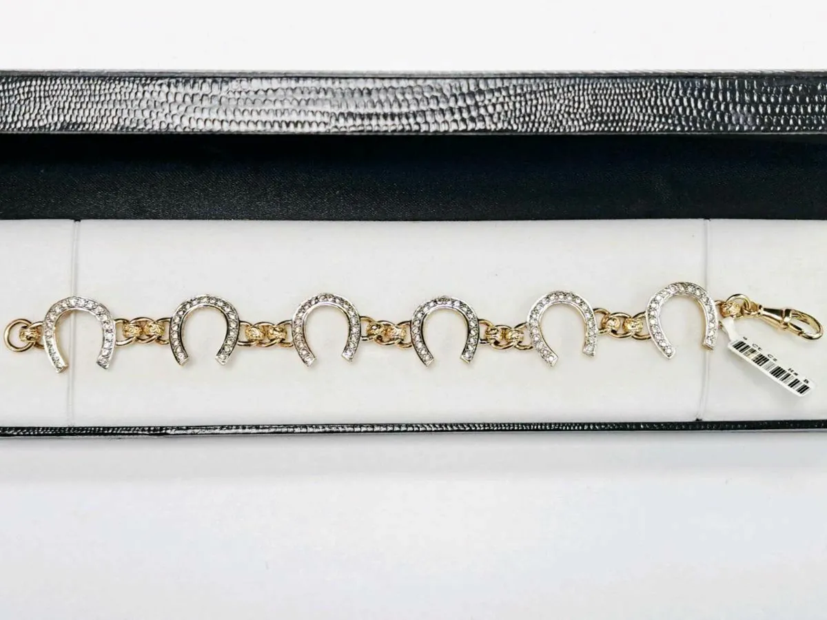 9K Gold horseshoe Bracelet 9CT - Image 1