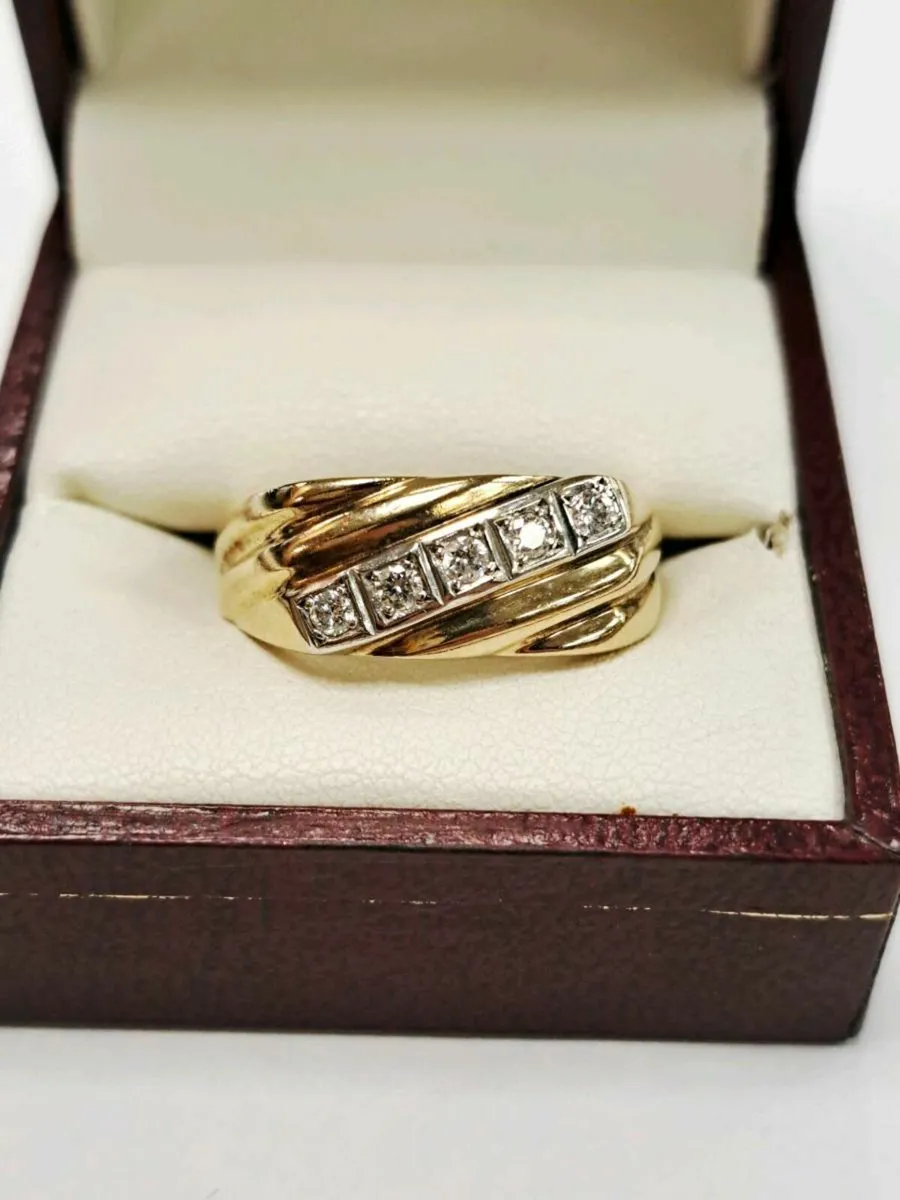 9K Gold Diamond Ring 9CT - Image 1