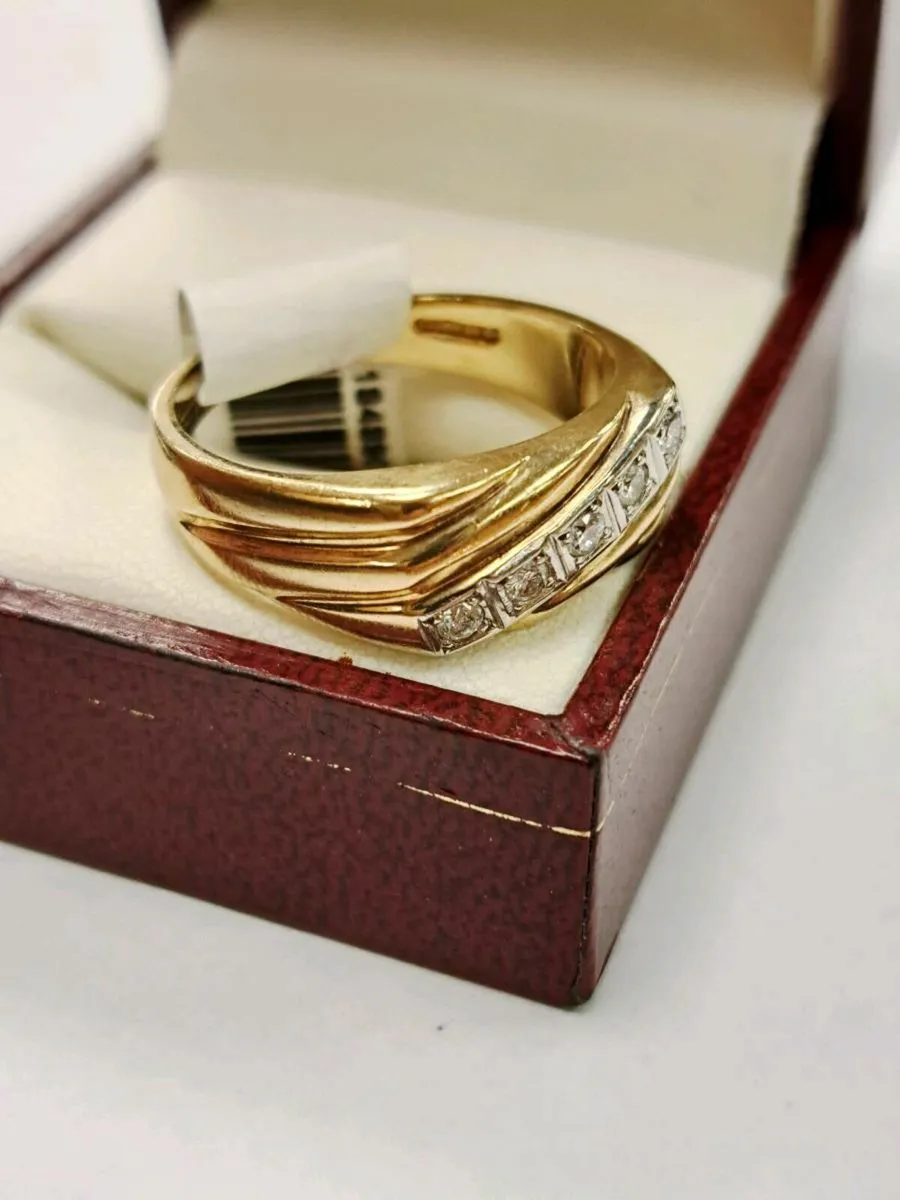 9K Gold Diamond Ring 9CT - Image 3