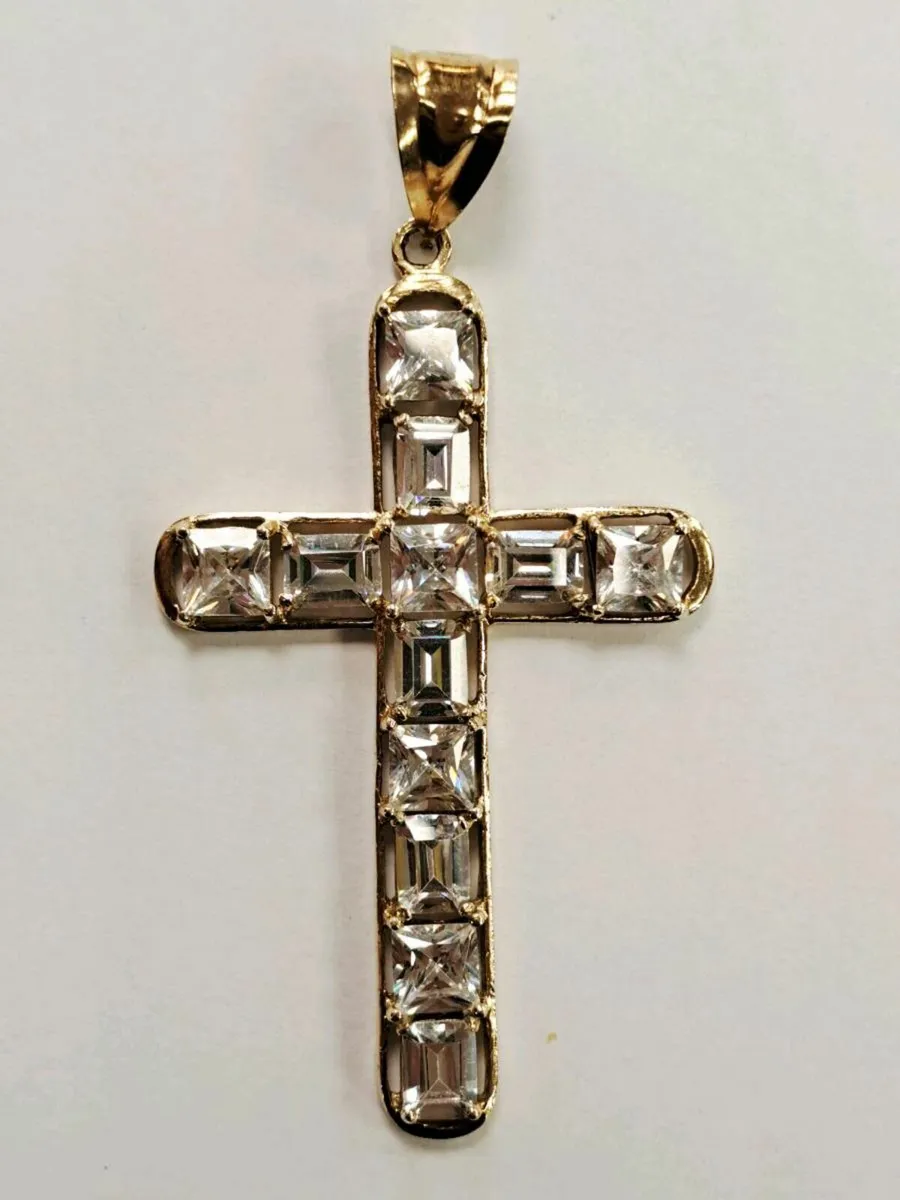 9K Gold Cizat Cross Pendant 9CT - Image 4