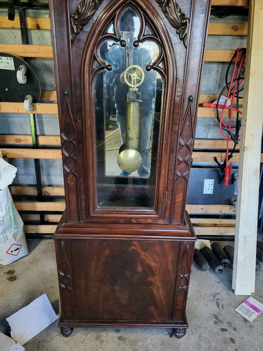 Longcase regulator clock. - Image 4
