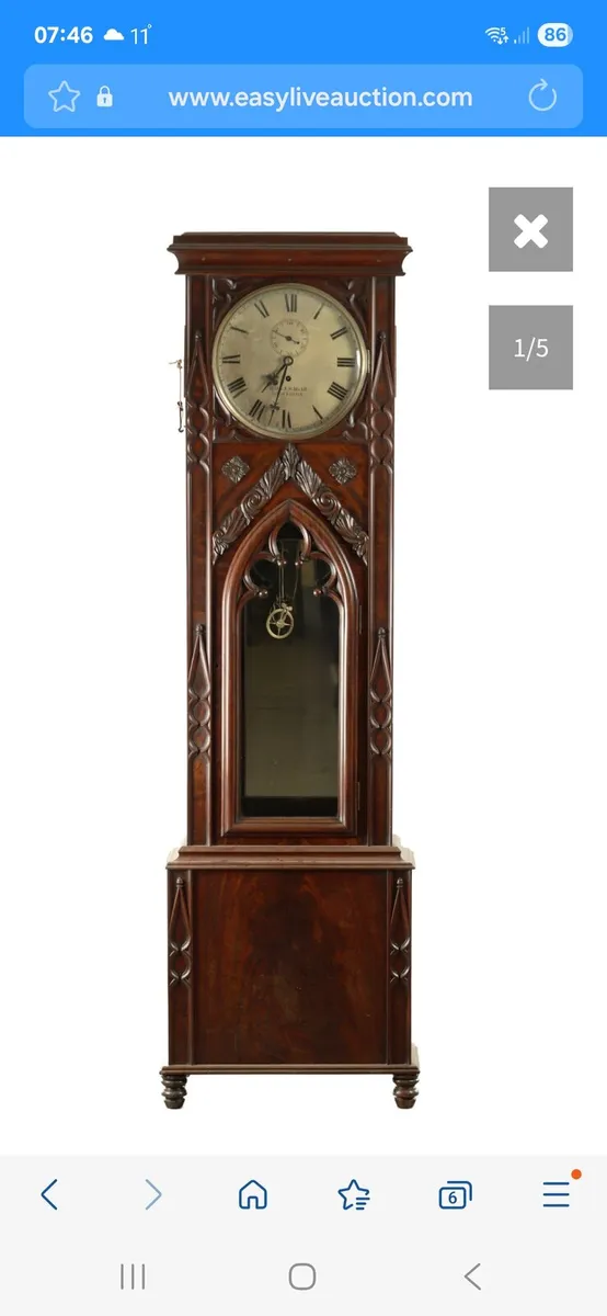 Longcase regulator clock. - Image 2