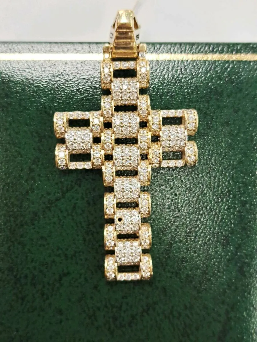 9K Gold Cizat Cross Pendant 9CT - Image 1
