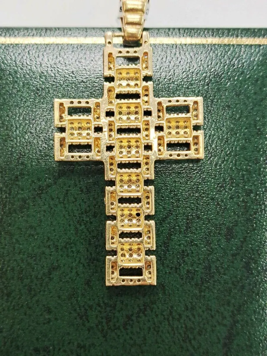 9K Gold Cizat Cross Pendant 9CT - Image 2
