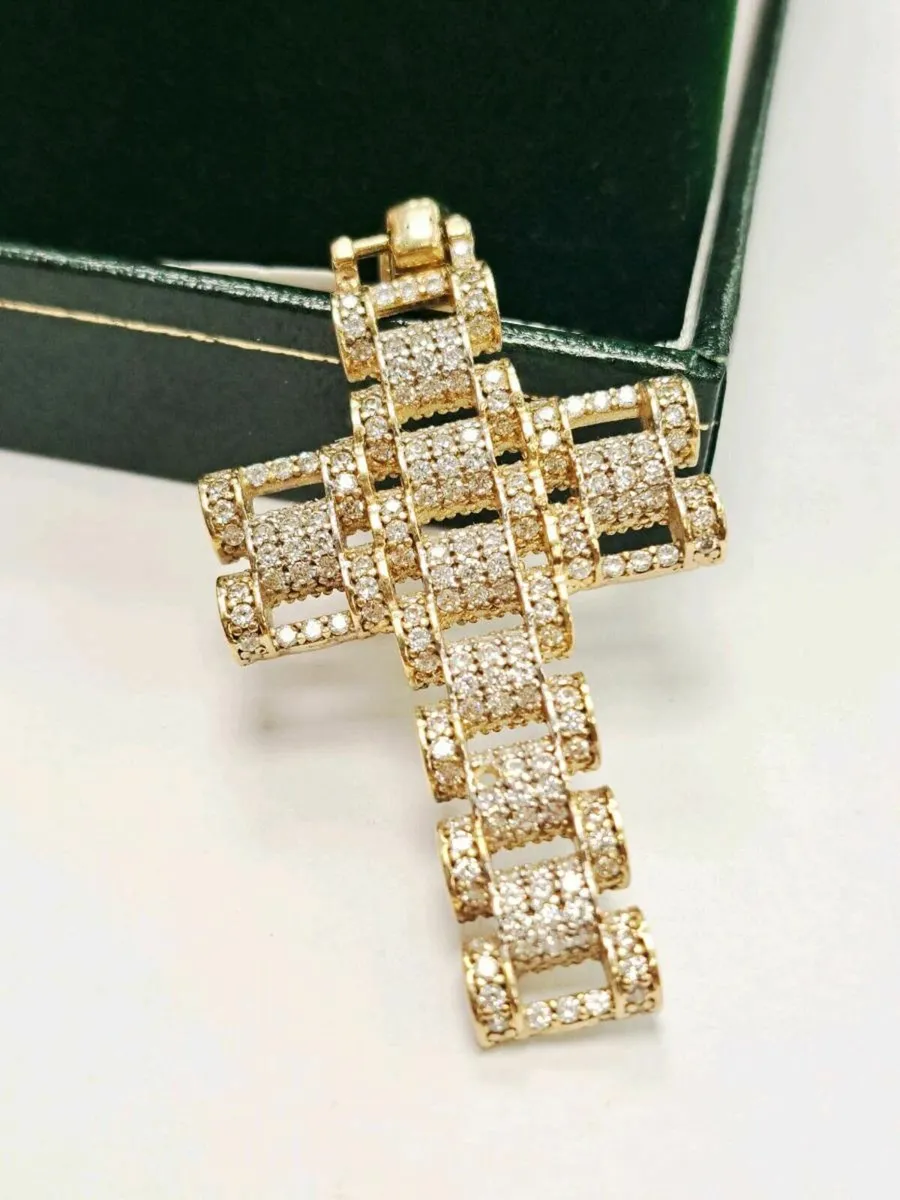 9K Gold Cizat Cross Pendant 9CT - Image 4