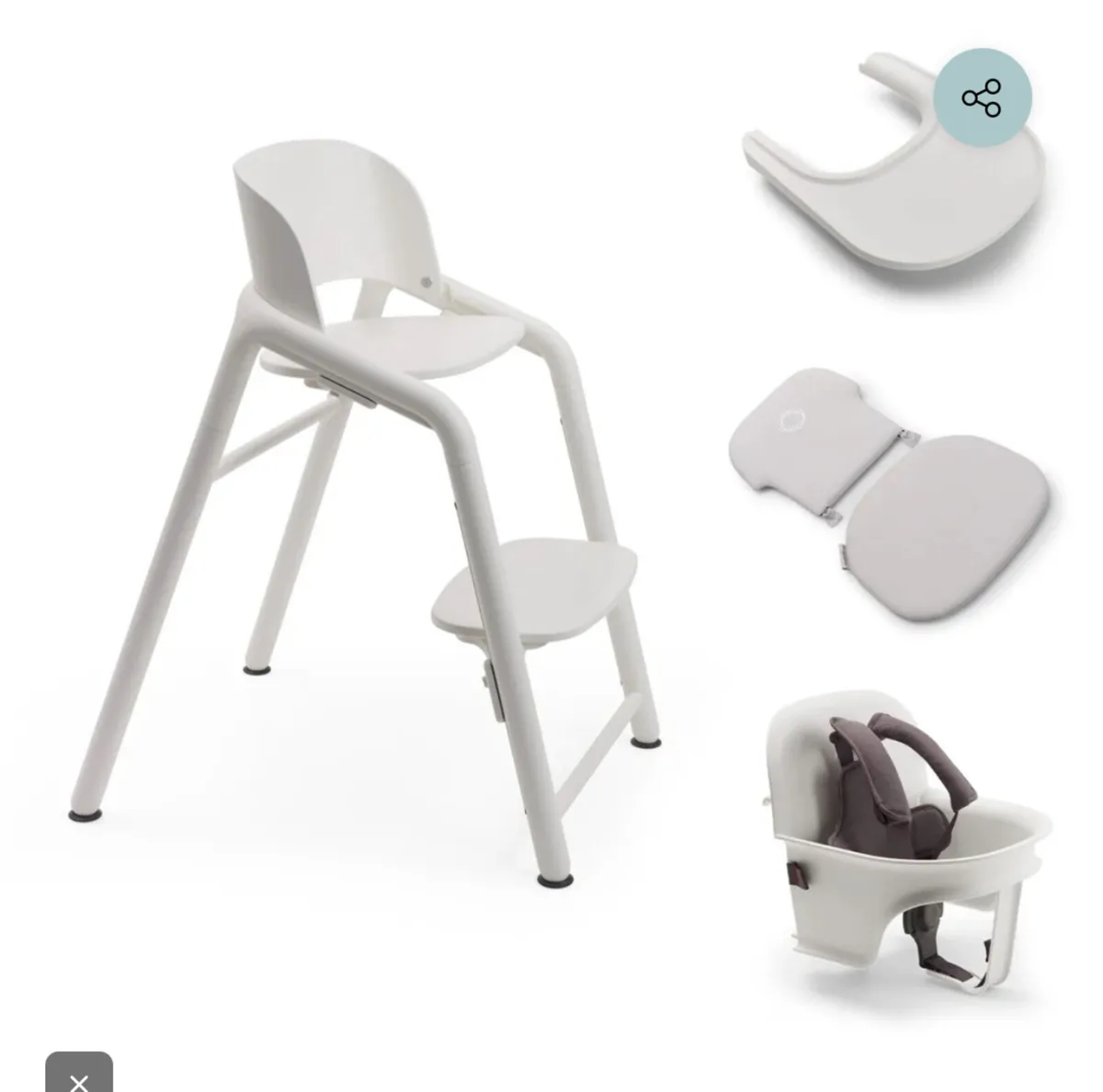 Bugaboo giraffe white feeding chair - Image 4