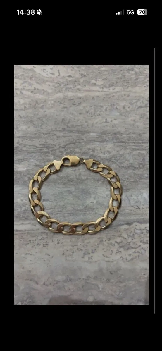 Solid gold bracelet 9ct - Image 1