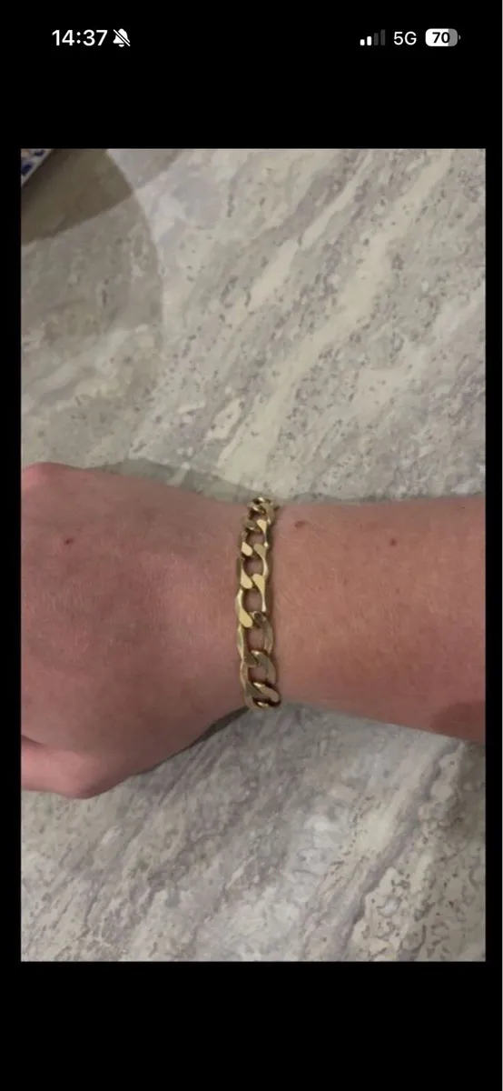 Solid gold bracelet 9ct - Image 3