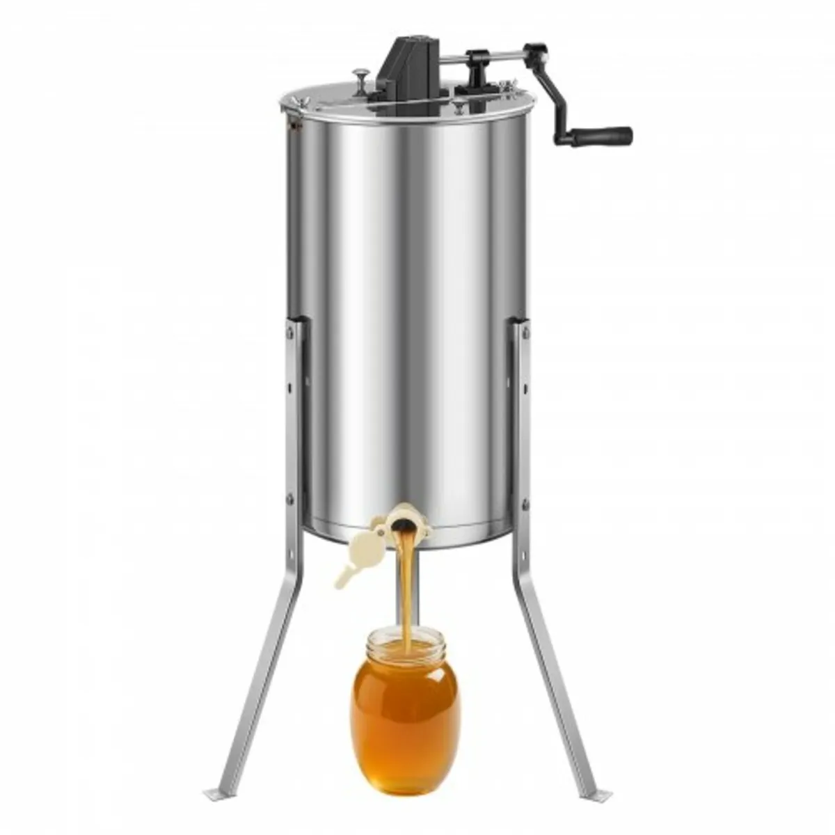 Honey Extractor, 2 Frame Manual Honey Spinner with - Image 1