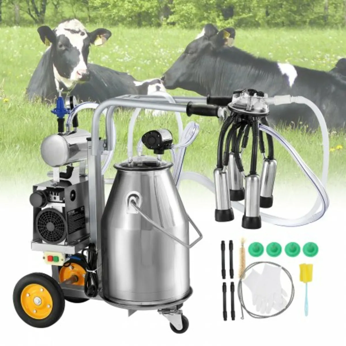 Electric Cow Milking Machine Milking Equipment 25L - Image 1