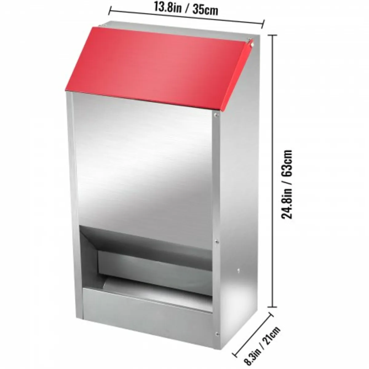 Galvanized Poultry Feeder Chicken Feeder No Waste - Image 3